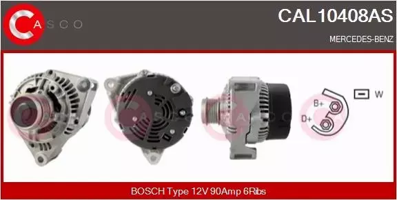 CASCO ALTERNATOR CAL10408AS 