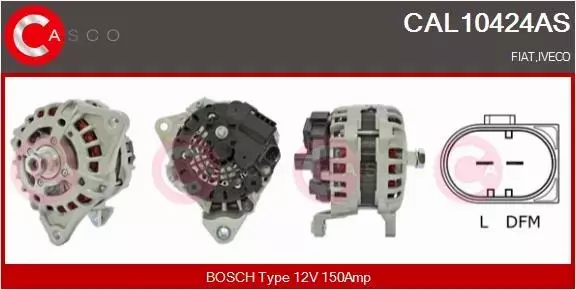 CASCO ALTERNATOR CAL10424AS 