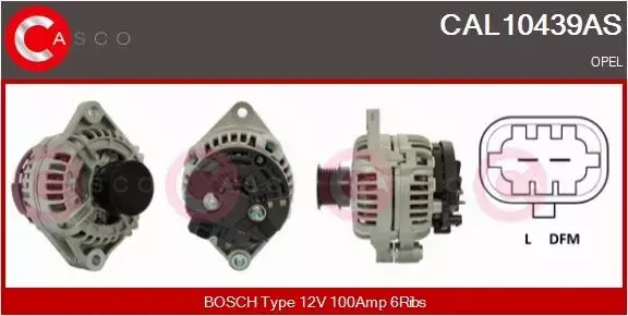 CASCO ALTERNATOR CAL10439AS 