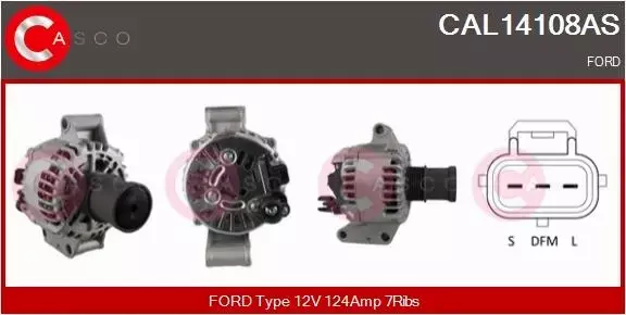 CASCO ALTERNATOR CAL14108AS 