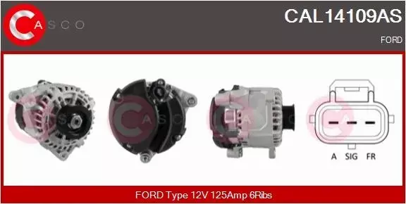 CASCO ALTERNATOR CAL14109AS 