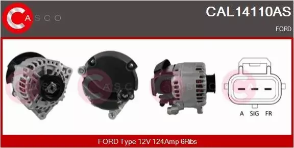 CASCO ALTERNATOR CAL14110AS 