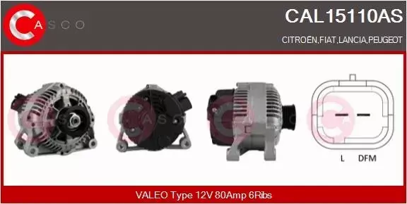 CASCO ALTERNATOR CAL15110AS 