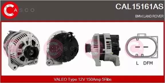 CASCO ALTERNATOR CAL15161AS 