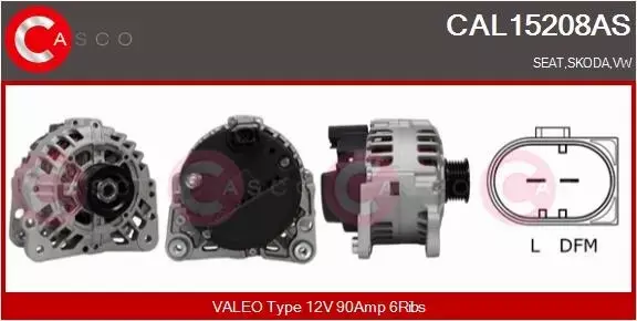 CASCO ALTERNATOR CAL15208AS 