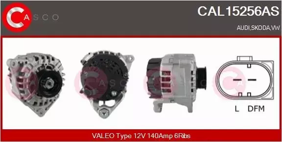 CASCO ALTERNATOR CAL15256AS 