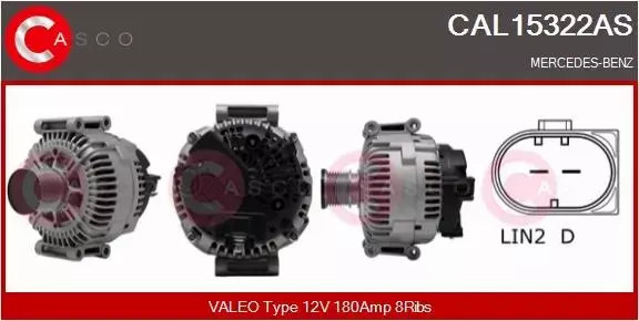 CASCO ALTERNATOR CAL15322AS 