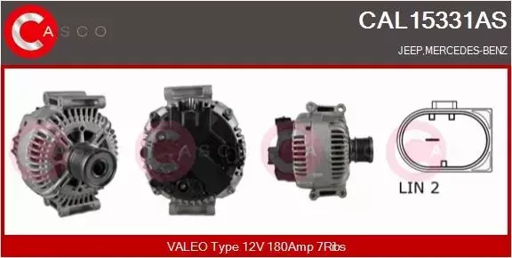 CASCO ALTERNATOR CAL15331AS 