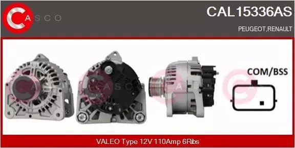 CASCO ALTERNATOR CAL15336AS 