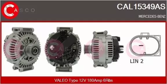 CASCO ALTERNATOR CAL15349AS 