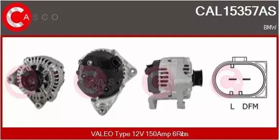 CASCO ALTERNATOR CAL15357AS 