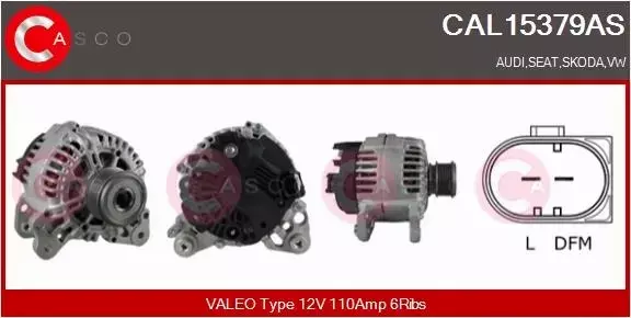 CASCO ALTERNATOR CAL15379AS 