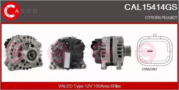 CASCO ALTERNATOR CAL15414GS 