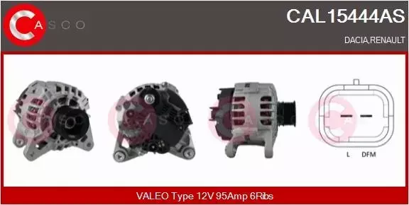 CASCO ALTERNATOR CAL15444AS 