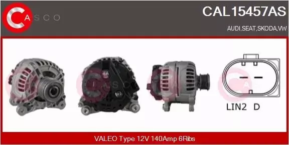 CASCO ALTERNATOR CAL15457AS 