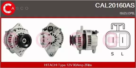 CASCO ALTERNATOR CAL20160AS 