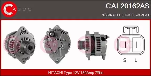 CASCO ALTERNATOR CAL20162AS 