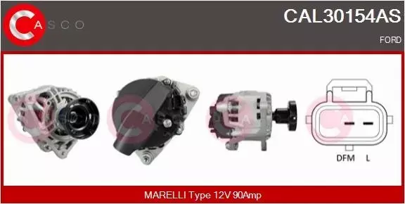 CASCO ALTERNATOR CAL30154AS 