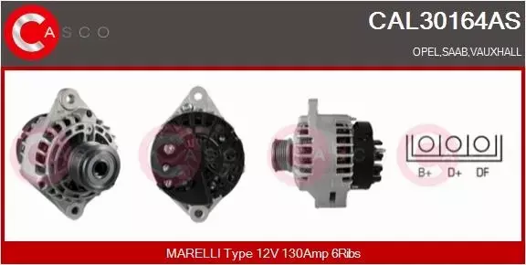 CASCO ALTERNATOR CAL30164AS 