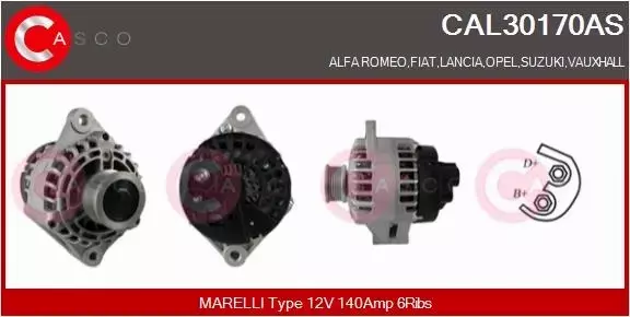 CASCO ALTERNATOR CAL30170AS 