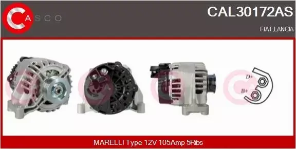 CASCO ALTERNATOR CAL30172AS 