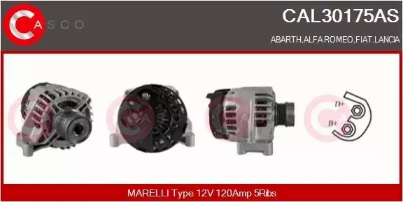 CASCO ALTERNATOR CAL30175AS 