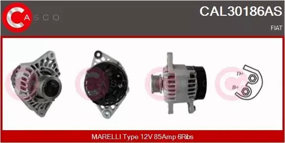 CASCO ALTERNATOR CAL30186AS 