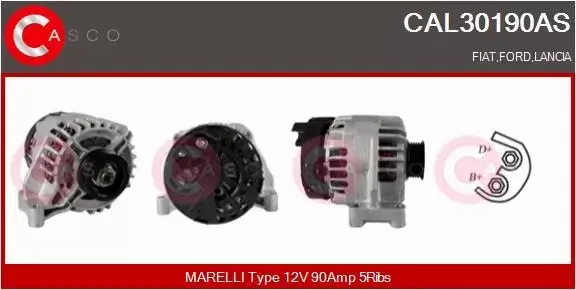 CASCO ALTERNATOR CAL30190AS 