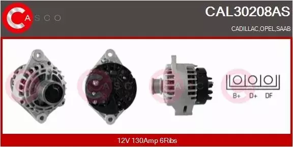 CASCO ALTERNATOR CAL30208AS 