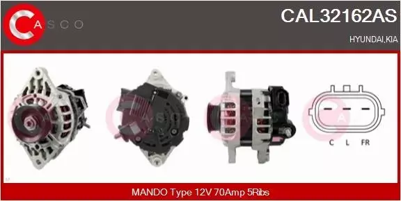 CASCO ALTERNATOR CAL32162AS 