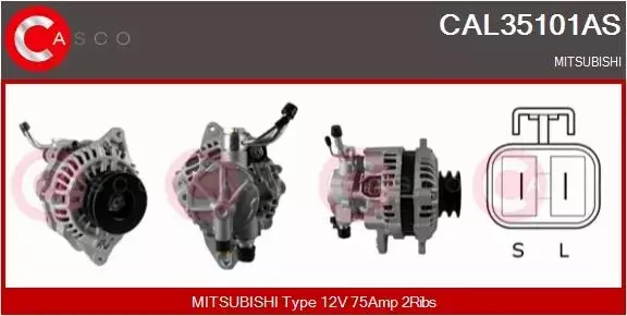 CASCO ALTERNATOR CAL35101AS 