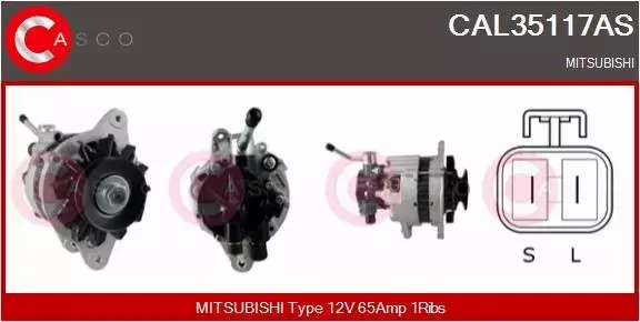 CASCO ALTERNATOR CAL35117AS 