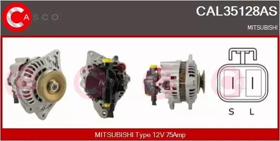 CASCO ALTERNATOR CAL35128AS 