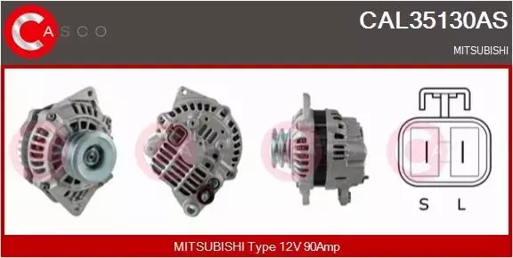 CASCO ALTERNATOR CAL35130AS 