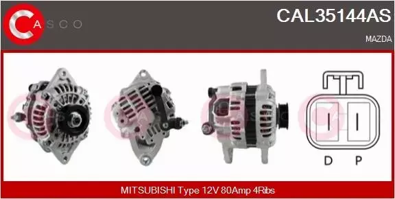 CASCO ALTERNATOR CAL35144AS 