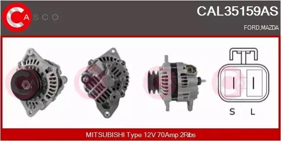 CASCO ALTERNATOR CAL35159AS 