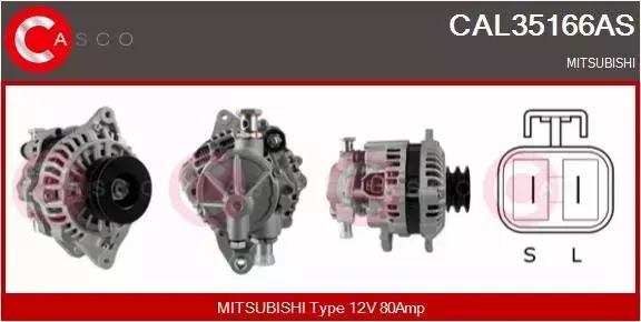 CASCO ALTERNATOR CAL35166AS 