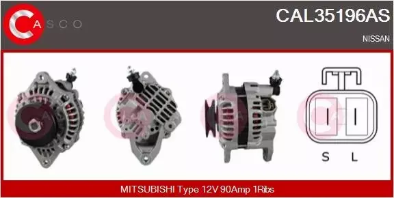 CASCO ALTERNATOR CAL35196AS 