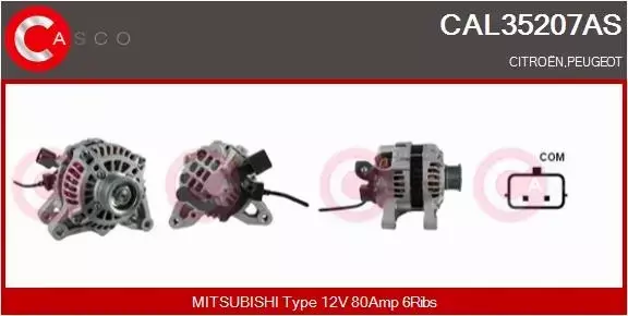 CASCO ALTERNATOR CAL35207AS 