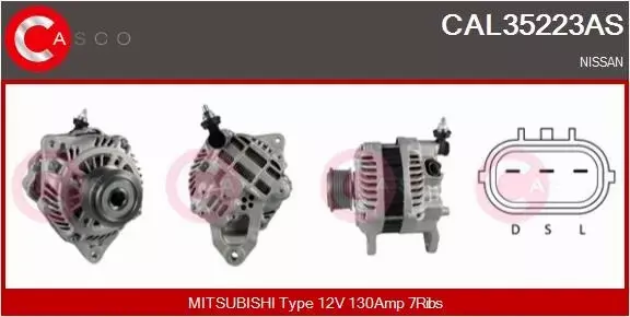 CASCO ALTERNATOR CAL35223AS 