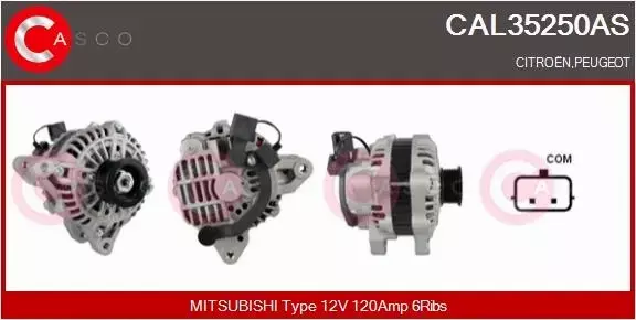 CASCO ALTERNATOR CAL35250AS 