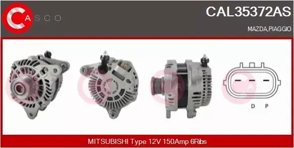 CASCO ALTERNATOR CAL35372AS 