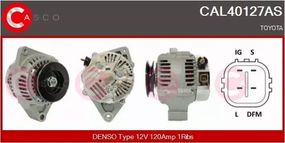 CASCO ALTERNATOR CAL40127AS 