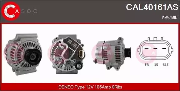 CASCO ALTERNATOR CAL40161AS 