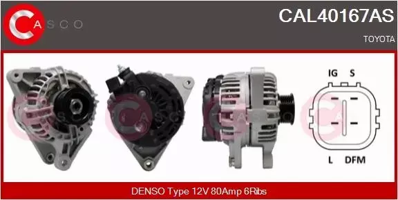 CASCO ALTERNATOR CAL40167AS 