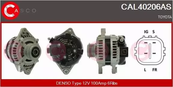 CASCO ALTERNATOR CAL40206AS 