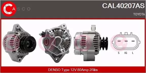 CASCO ALTERNATOR CAL40207AS 