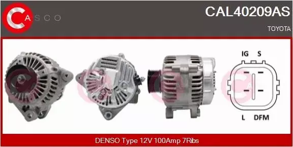 CASCO ALTERNATOR CAL40209AS 