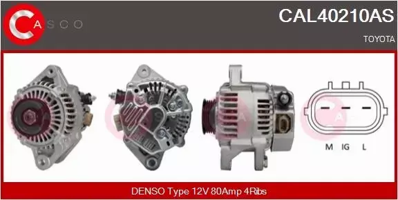 CASCO ALTERNATOR CAL40210AS 