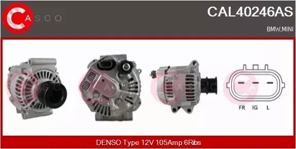 CASCO ALTERNATOR CAL40246AS 